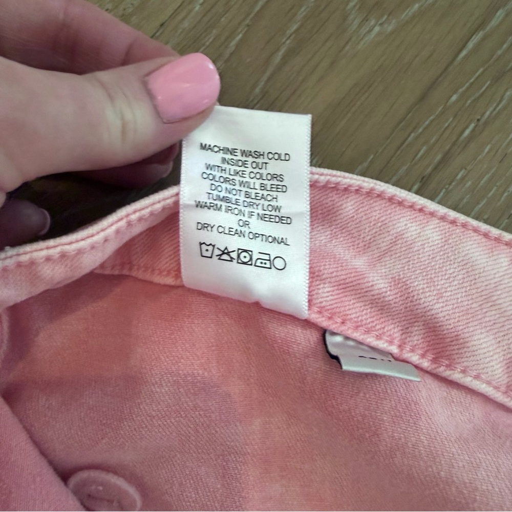 Vervet Bubblegum Blues Light Pink Crop Capris 22W - Picture 7 of 8